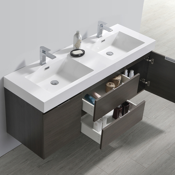 modern bathroom cabinet ideas Fresca Bathroom Vanities Gray Oak