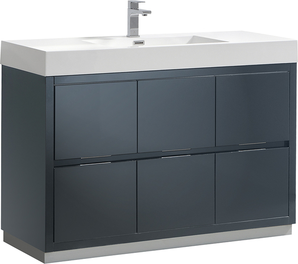 clearance bathroom vanity with sink Fresca Dark Slate Gray