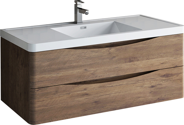 72 inch double sink vanity with top Fresca Rosewood