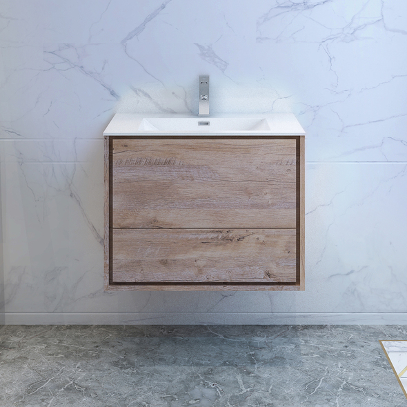 pre made bathroom cabinets Fresca Rustic Natural Wood