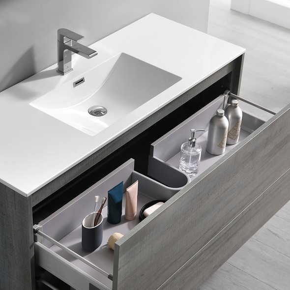 40 inch bathroom vanity with sink Fresca Ocean Gray