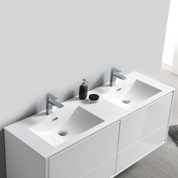 bathroom over the sink cabinets Fresca Glossy White