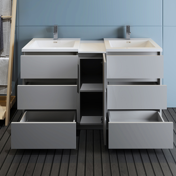 3 drawer bathroom vanity Fresca Gray