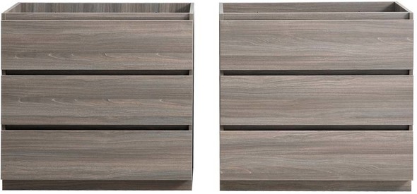 30 vanity cabinet Fresca Gray Wood