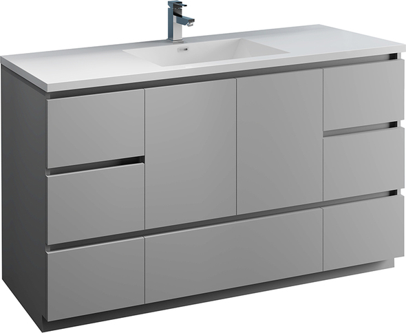 stores that sell vanities Fresca Gray