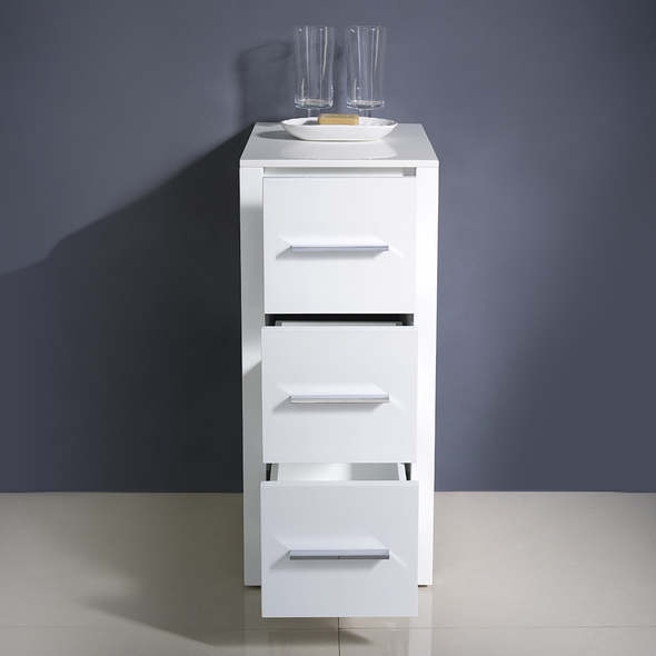 Fresca Storage Cabinets White
