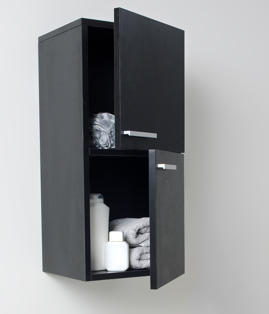 Fresca Storage Cabinets Black