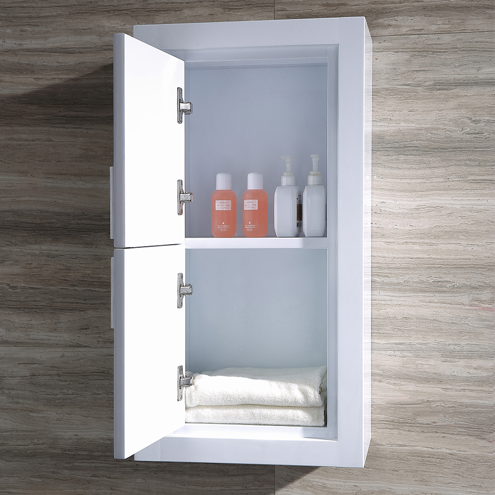 bathroom upper vanity cabinets Fresca White