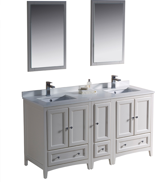 bathroom vanity with drawers only Fresca Antique White Traditional
