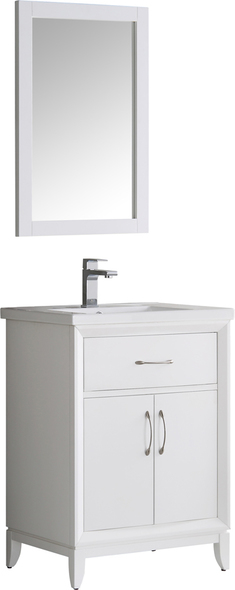 replace bathroom vanity Fresca Matte White Traditional