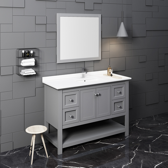 60 inch bathroom vanity ideas Fresca Gray