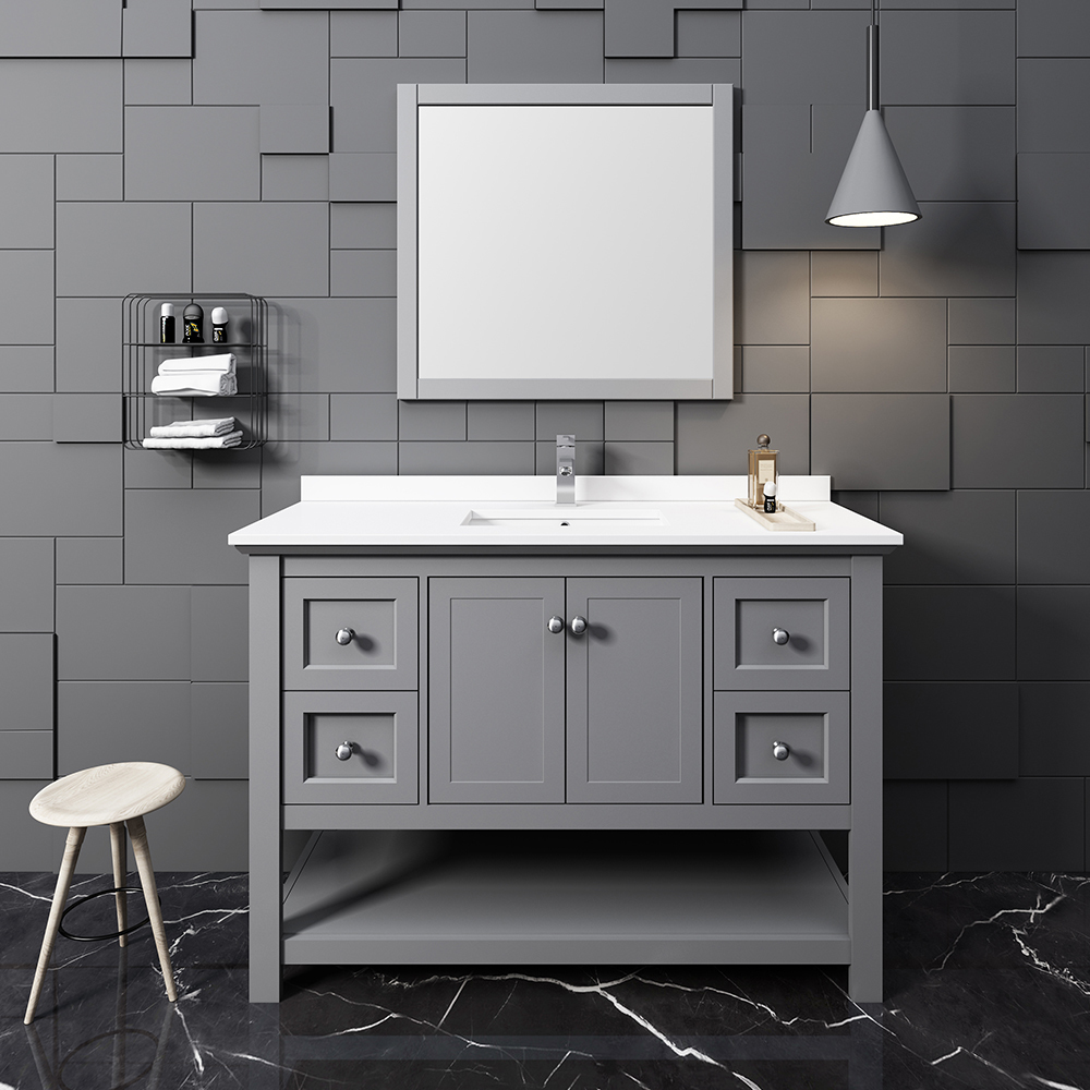 60 inch bathroom vanity ideas Fresca Gray