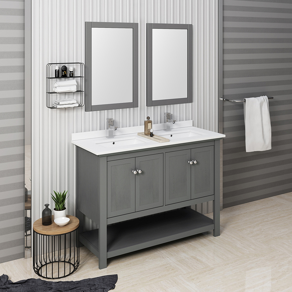 72 bathroom cabinet Fresca Gray Wood Veneer