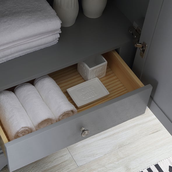 60 inch bathroom cabinet Fresca Gray (Textured)