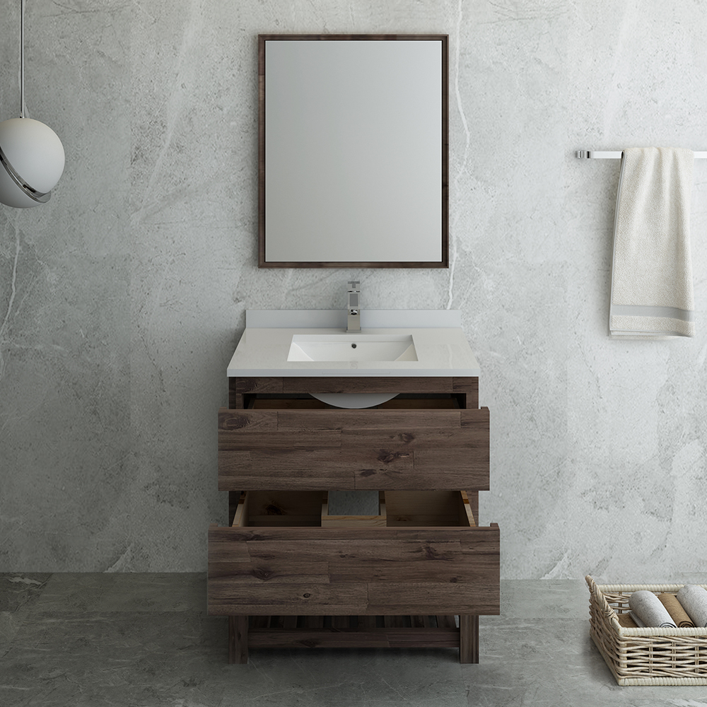 good quality bathroom vanities Fresca Acacia Wood