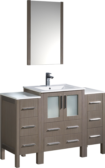 small bathroom vanity with sink ideas Fresca Gray Oak Modern