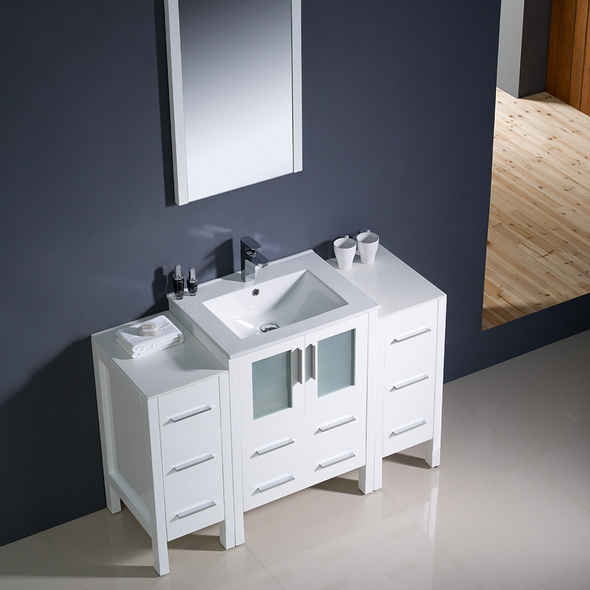 bathroom vanity cabinet only Fresca White Modern