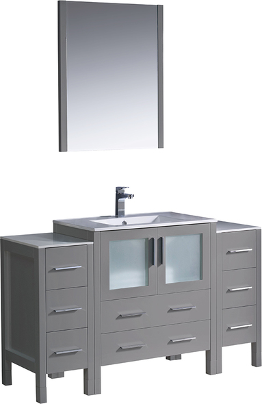 small bathroom vanities with tops Fresca Gray