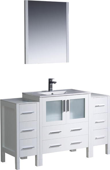 lowes bath cabinets Fresca White Modern
