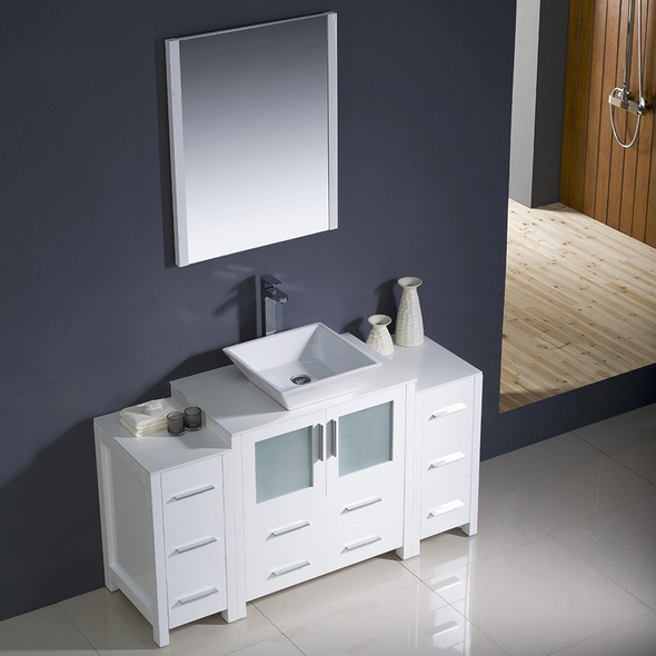 bathroom vanity ideas for small bathrooms Fresca White Modern