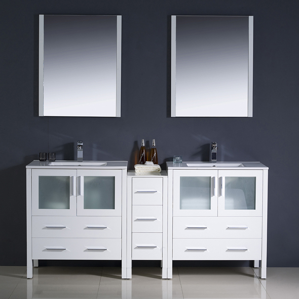 vanity cost Fresca Bathroom Vanities White Modern
