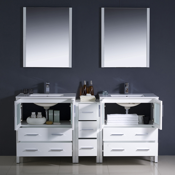 vanity cost Fresca Bathroom Vanities White Modern