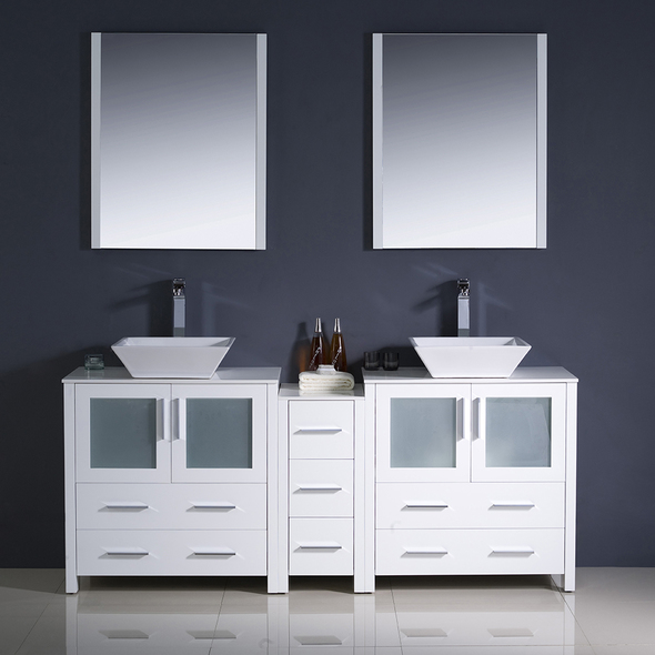60 vanity base Fresca Bathroom Vanities White Modern