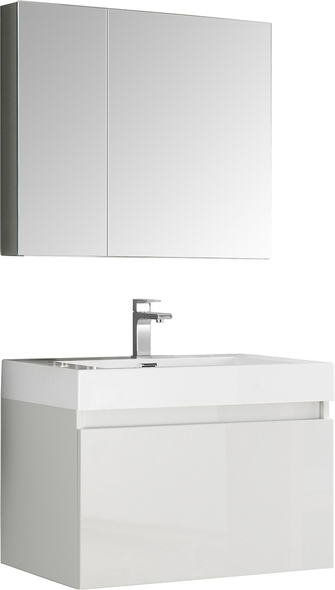 72 inch vanity cabinet Fresca White Modern