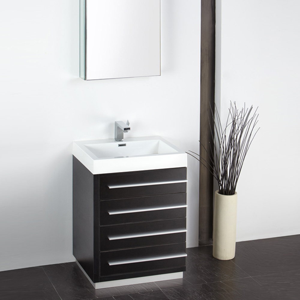 72 bathroom vanity double sink Fresca Black Modern
