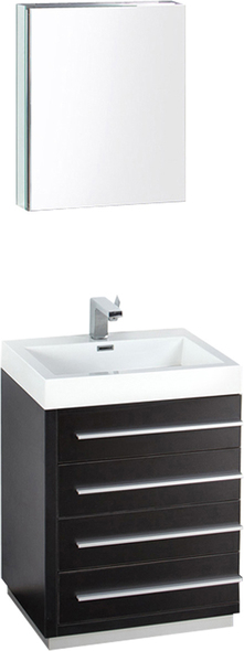 72 bathroom vanity double sink Fresca Black Modern