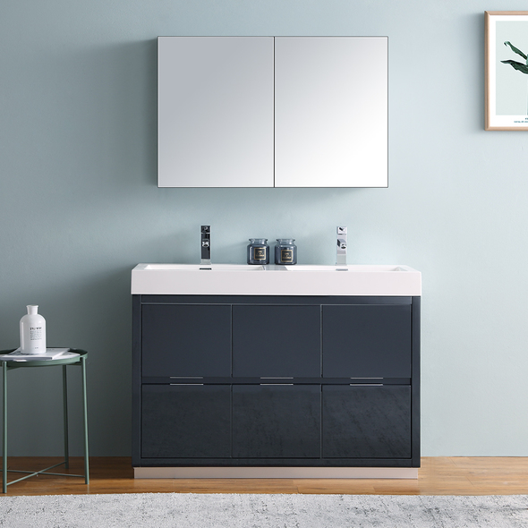 double sink vanity with top Fresca Dark Slate Gray