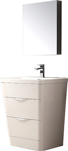 40 bathroom vanity with top Fresca Glossy White Modern