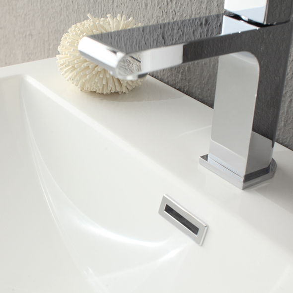 60 inch grey vanity single sink Fresca Glossy White Modern