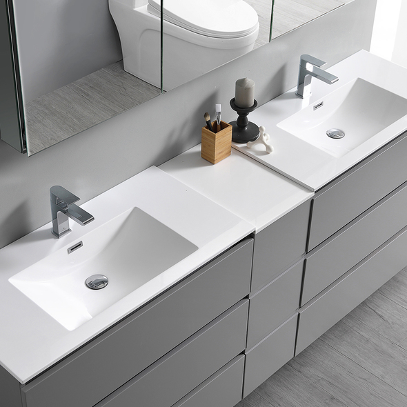 bathroom vanity sizes Fresca Gray