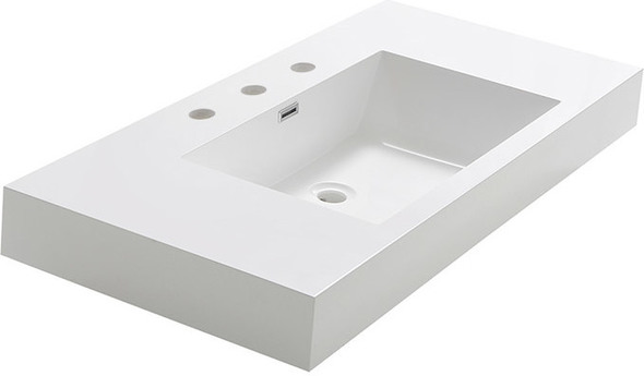 white 60 vanity double sink Fresca White