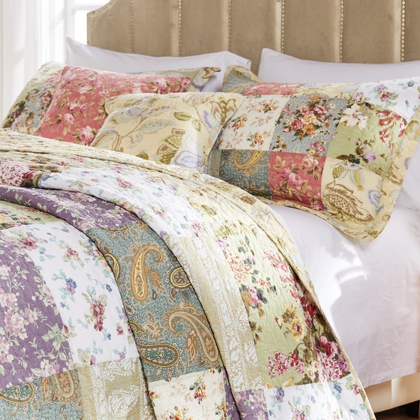 black comforter king set Greenland Home Fashions Bedspread Set Multi