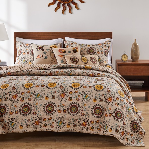 fall bedspreads and comforters Greenland Home Fashions Quilt Set Multi