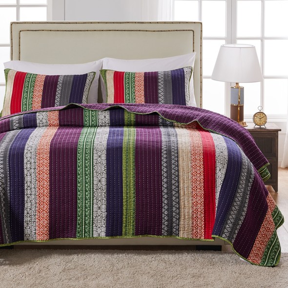 his and hers bedding sets Greenland Home Fashions Quilt Set Carnival
