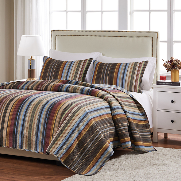 bedspread for full Greenland Home Fashions Quilt Set Earth