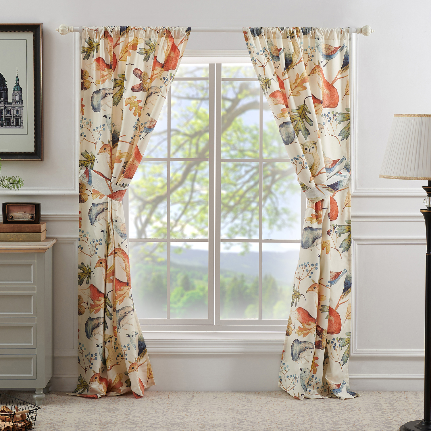 black out curtains blue Greenland Home Fashions Window Multi