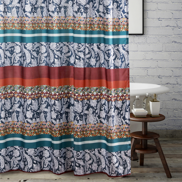 bathroom curtain and shower curtain sets Greenland Home Fashions Bath Multi