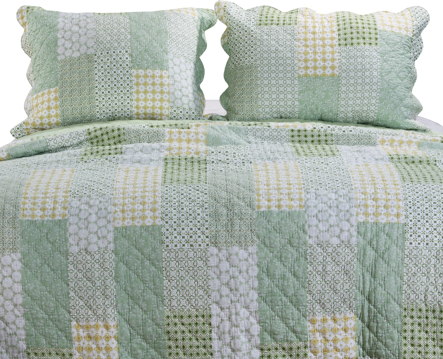 his and hers bedding sets Greenland Home Fashions Quilt Set Sage