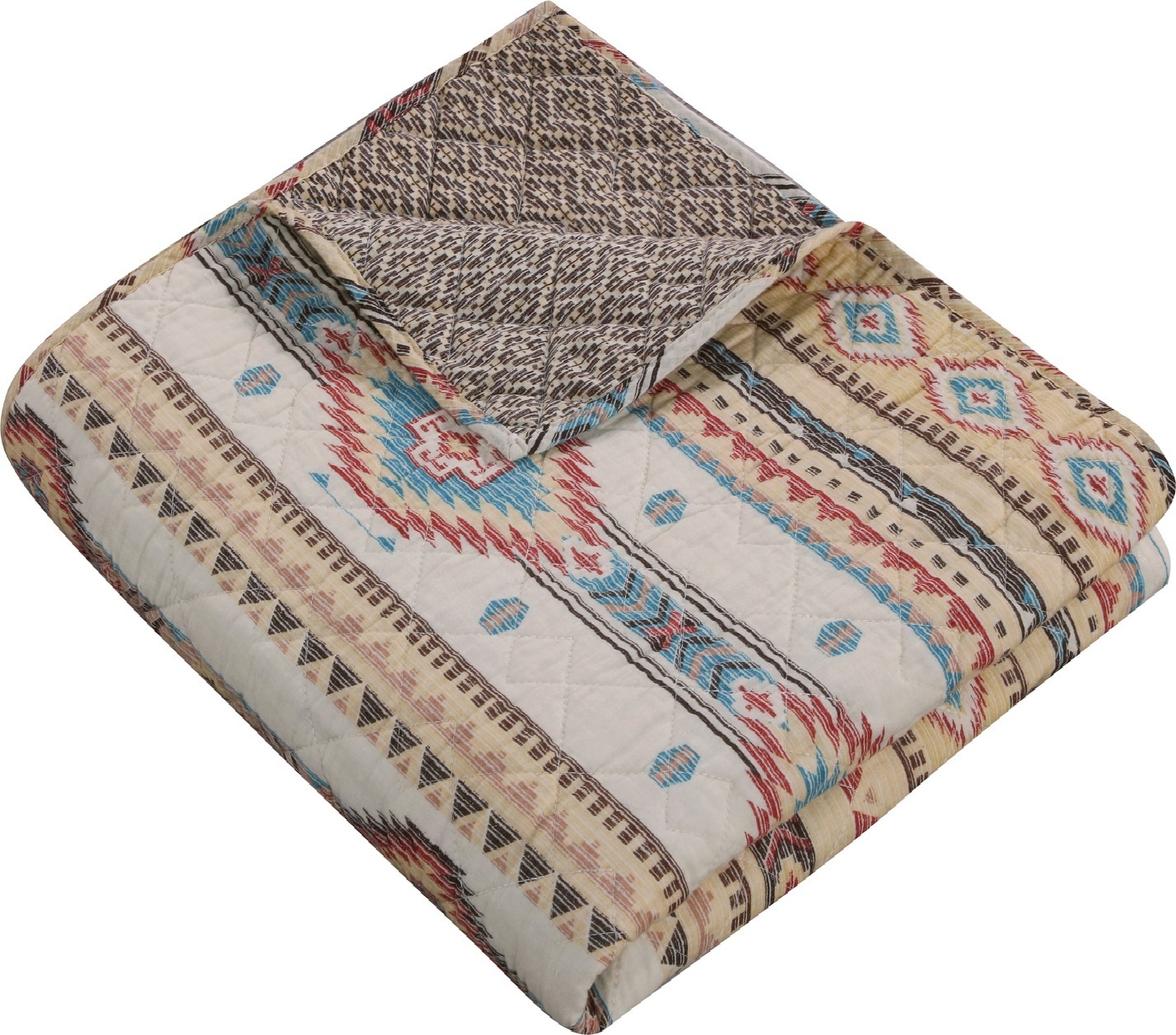 plush quilted blanket Greenland Home Fashions Accessory Tan