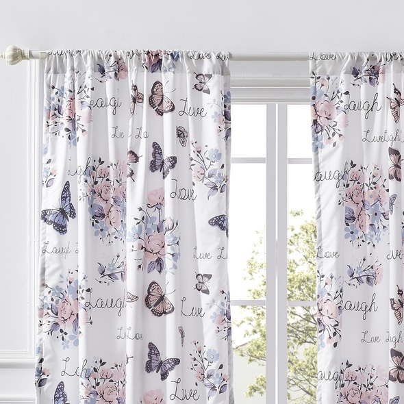 linen room darkening curtains Greenland Home Fashions Window White