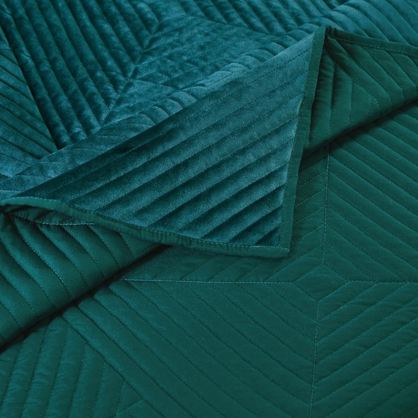 comforter set 3 piece Greenland Home Fashions Quilt Set Teal