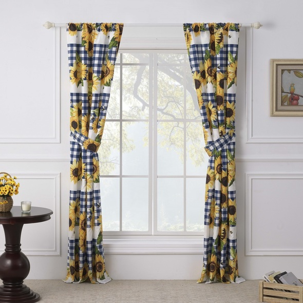 sheer drape curtains Greenland Home Fashions Window Gold