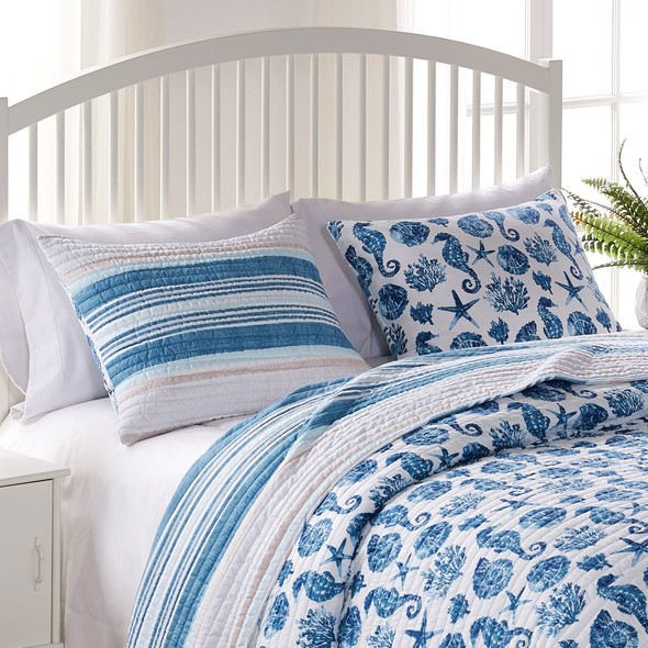 cheap king pillow Greenland Home Fashions Sham Blue