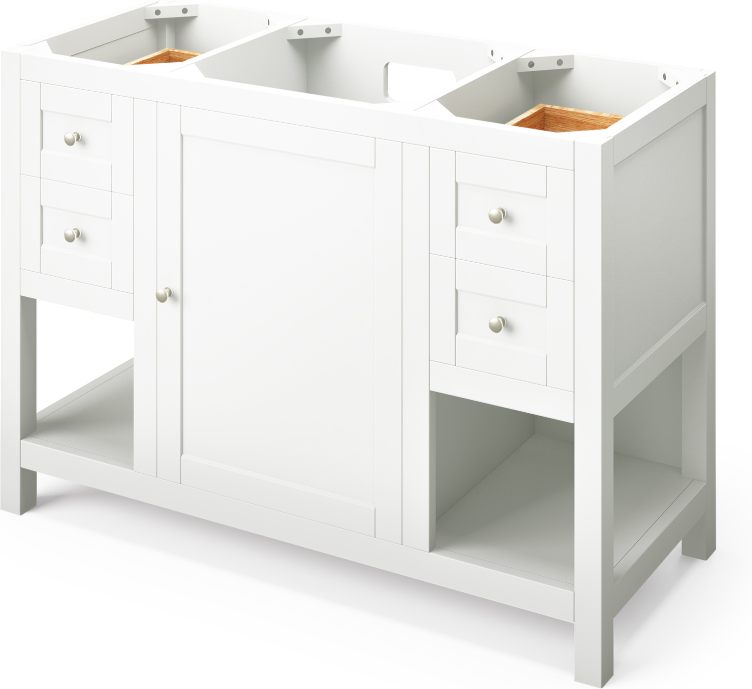 60 inch bathroom cabinet single sink Hardware Resources Vanity White Transitional