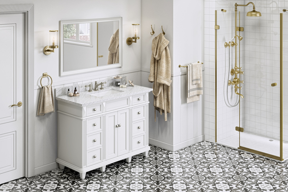 discount bathroom vanities with tops Hardware Resources Vanity White Transitional