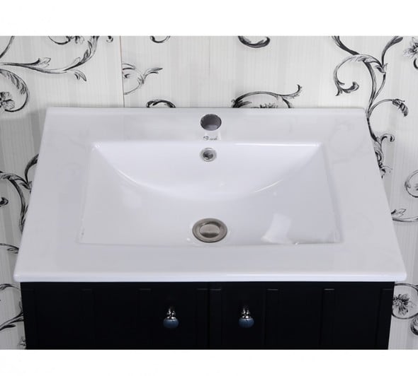 72 floating vanity double sink InFurniture Black